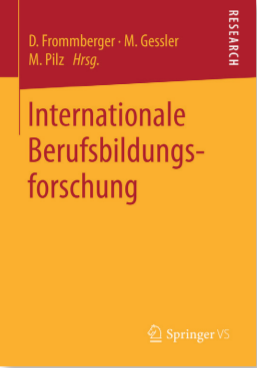 Buchcover -Internationale Berufsbildungsforschung in Rot und Orange